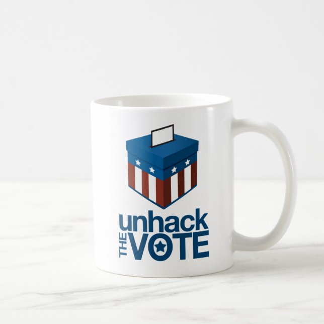 Unhack the Vote Mug (Right)