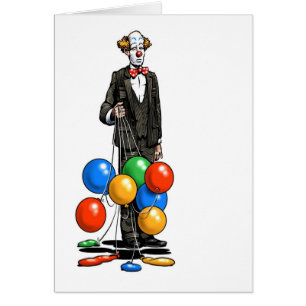 Unhappy Clown Card
