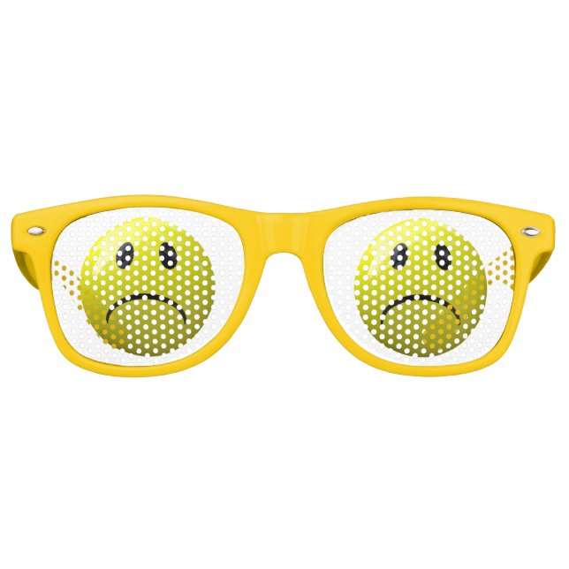 unhappy face emoji sunglasses (Front)
