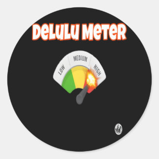 Unhinged Deluluu Classic Round Sticker