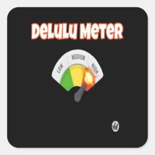 Unhinged Deluluu Square Sticker