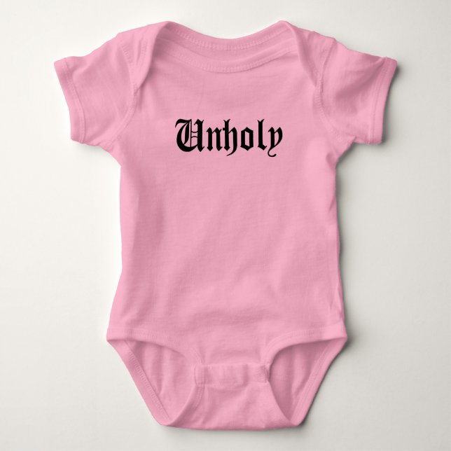 Unholy  baby bodysuit (Front)