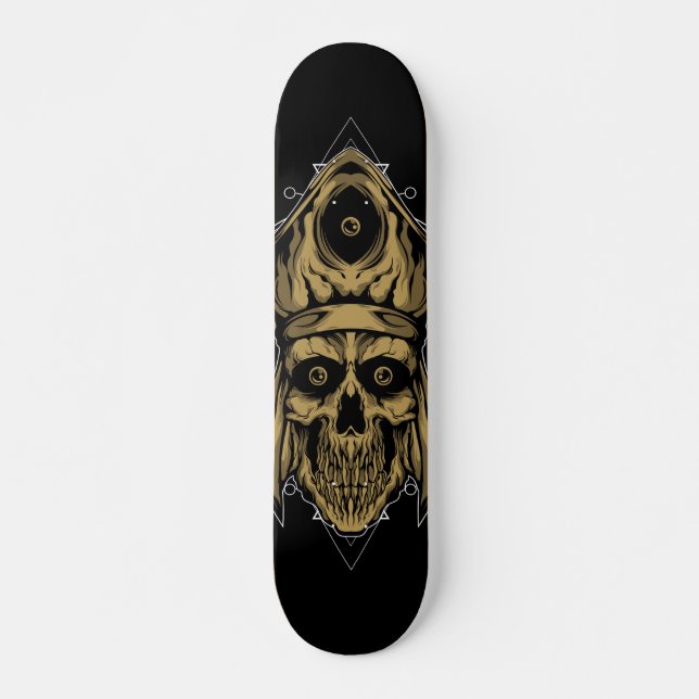 Unholy Skull - Skateboard Custom Design (Front)