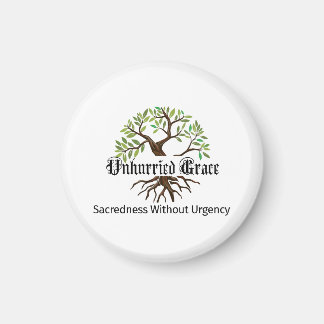 Unhurried Grace logo magnet