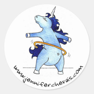 Uni Hula Hoop Classic Round Sticker