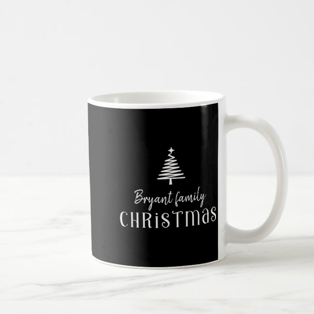 Uni Kids Family Christmas Tree Green  Coffee Mug (Right)