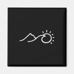 Uni Minimalist Outdoor Explorers Hiking Adventure Magnet