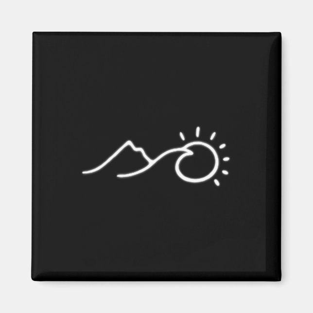 Uni Minimalist Outdoor Explorers Hiking Adventure  Magnet (Front)
