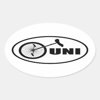 UNI oval STICKER
