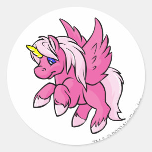 Uni Pink Classic Round Sticker