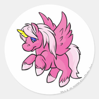 Uni Pink Classic Round Sticker