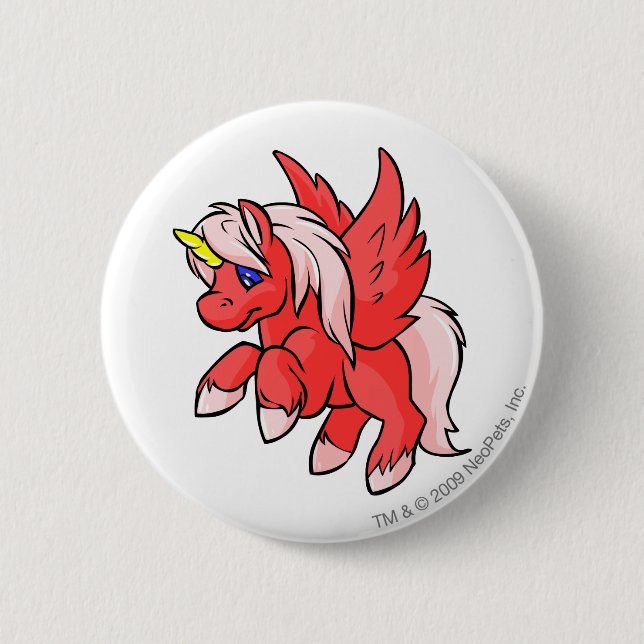 Uni Red 6 Cm Round Badge (Front)
