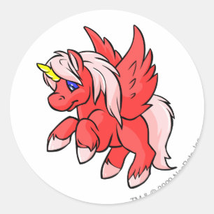 Uni Red Classic Round Sticker