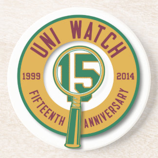 Uni Watch 15th-Anniversary Coaster