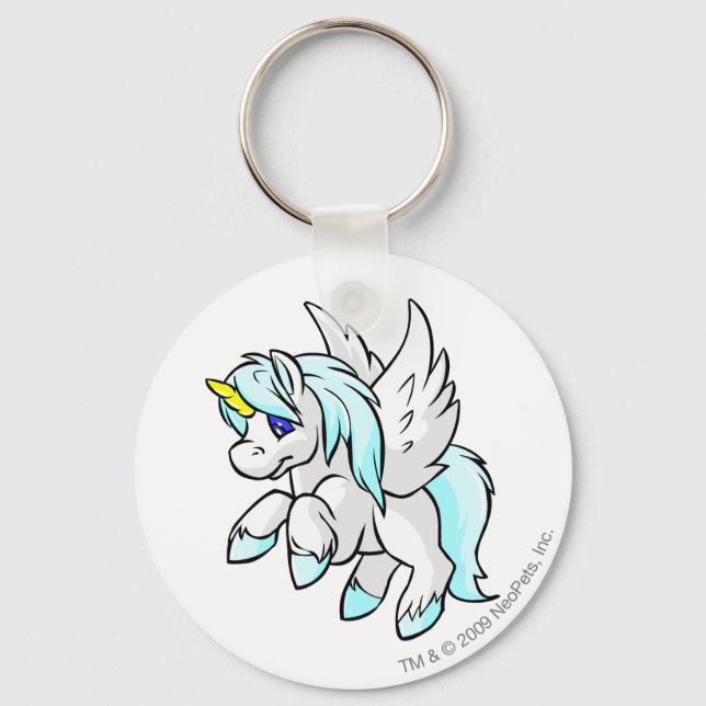 Uni White Key Ring (Front)