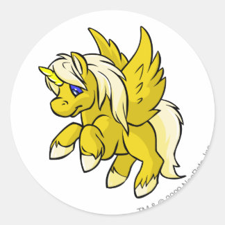 Uni Yellow Classic Round Sticker
