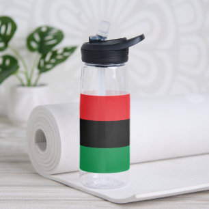 Unia Symbol & Pan African Flag, Kwanzaa Water Bottle