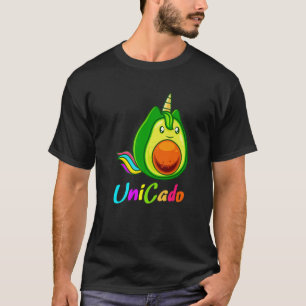 Unicado Unicorn Avocado Unicorn Rainbow Uni Studen T-Shirt