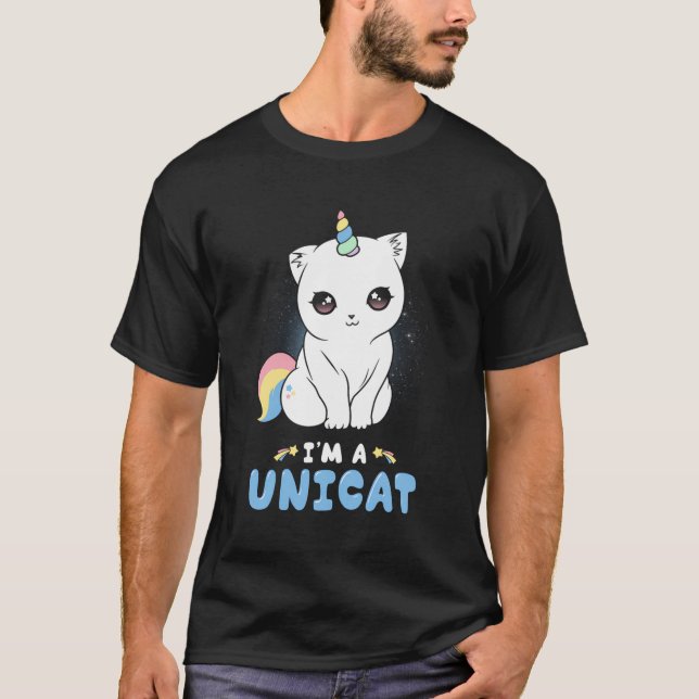 Unicat Unicorn Cat T-Shirt (Front)