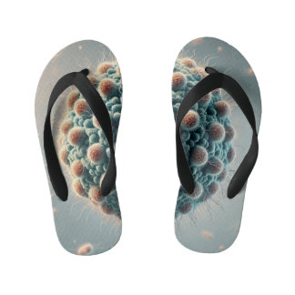 Unicellular Life Kids Flip Flops 