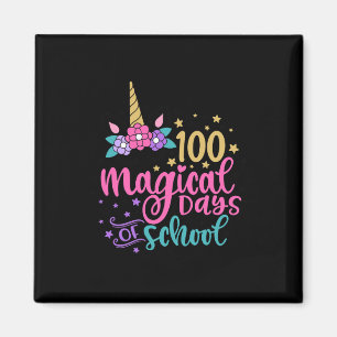 Unicorn 100 Magical Days Of School Magnet