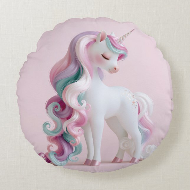 UNICORN #1 ROUND CUSHION (Front)