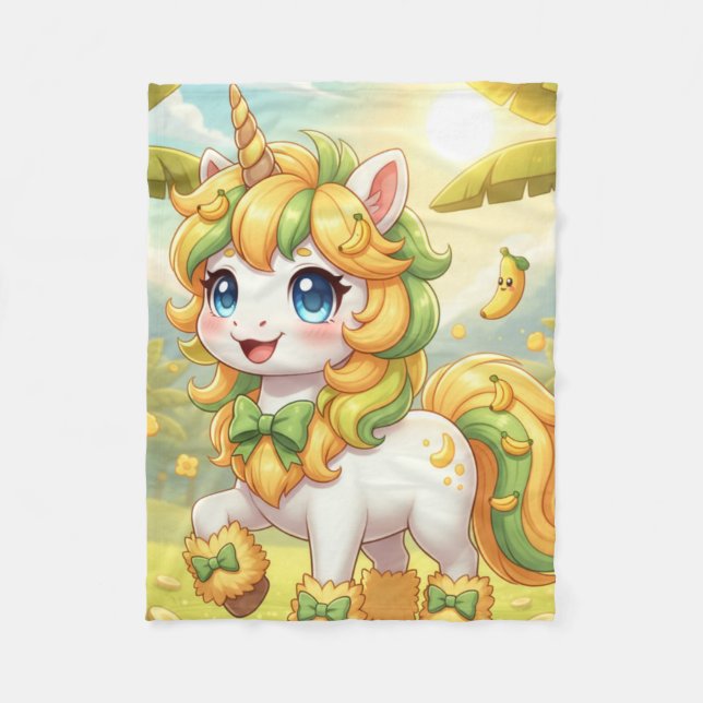 unicorn 2 fleece blanket (Front)