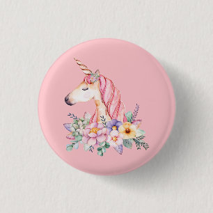 Unicorn 3 Cm Round Badge