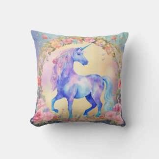 Unicorn 3D Print Customised Gifts Throw Pillow