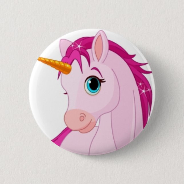 Unicorn 6 Cm Round Badge (Front)