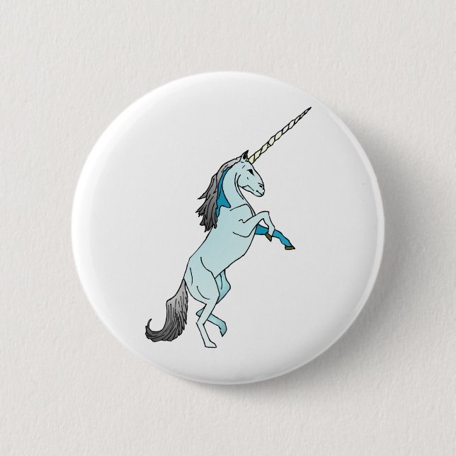 Unicorn 6 Cm Round Badge (Front)