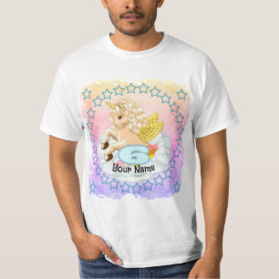 Unicorn 6 year old Birthday  t-shirt