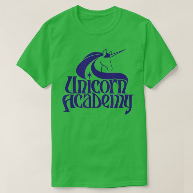 Unicorn Academy Silhouettes  Front and Back Print  T-Shirt (Design Front)