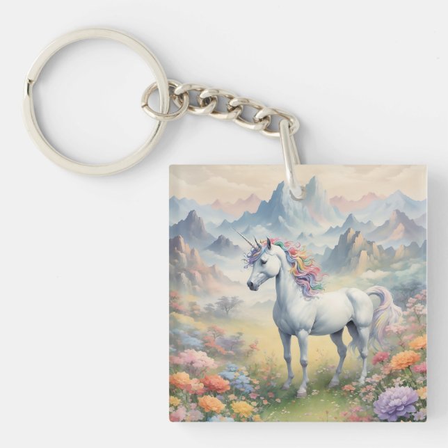 Unicorn Acrylic Keychain (Front)
