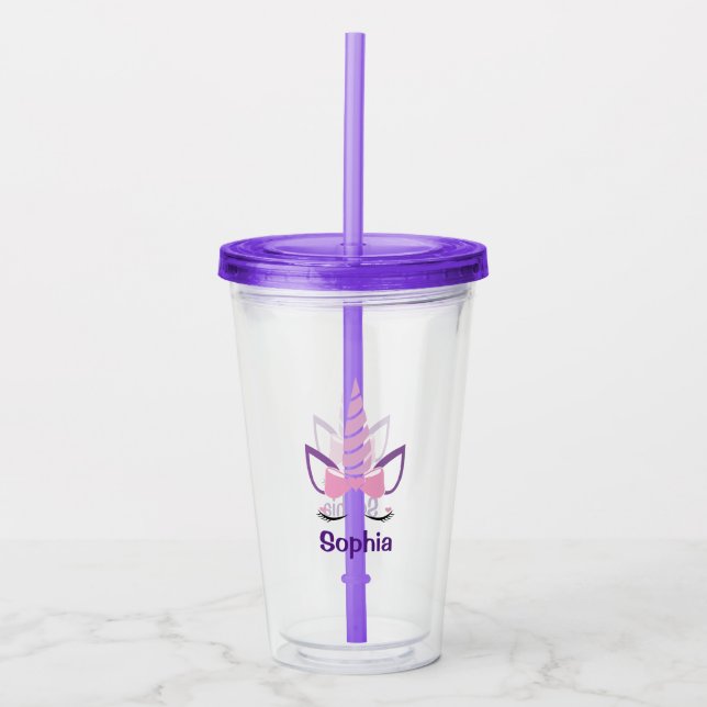 Unicorn Acrylic Tumbler (Front)