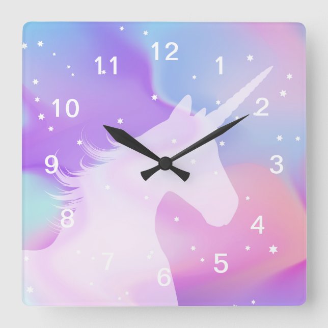 Unicorn - Acrylic Wall Clock (Front)