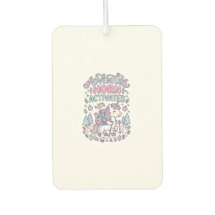 Unicorn Adventure Horn Activated Cute Pastel Graph Car Air Freshener