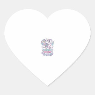 Unicorn Adventure Horn Activated Cute Pastel Graph Heart Sticker