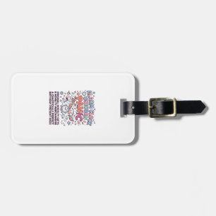 Unicorn Alarm Clock Unicorn Panic Bold Typography Luggage Tag