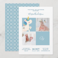 Unicorn • Alphabet Monogram Cute Baby Shower