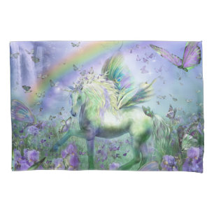 unicorn and butterflies pillowcase