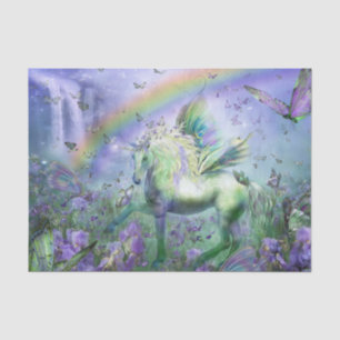 unicorn and butterflies tissue paper