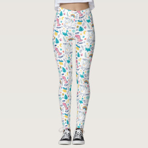 Unicorn And Dinosaur Leggings
