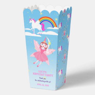 Unicorn and Fairy Magic Birthday Party Favour Box