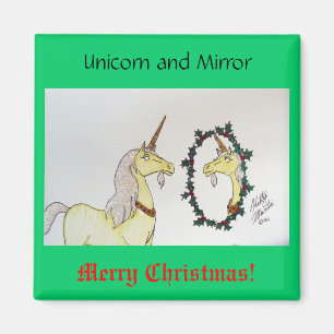 Unicorn and Mirror Magnet
