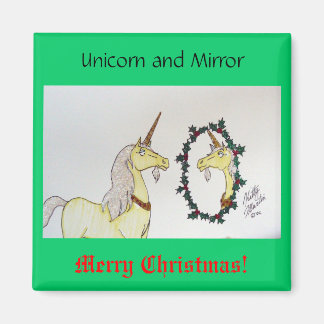 Unicorn and Mirror Magnet