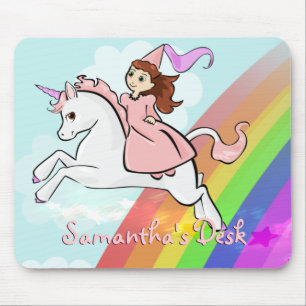 Unicorn and Princess Mousepad