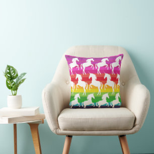 Unicorn and Rainbow Cushion