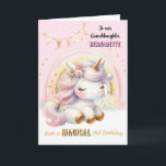 Unicorn and Rainbow Happy Birthday Greeting Card<br><div class="desc">Unicorn and Rainbow Happy Birthday Greeting Card . Perfect for kids,  this whimsical card brings joyful wishes and a sense of wonder to their birthday celebration. Make their day unforgettable!</div>