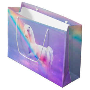 Unicorn and Rainbow Large Gift Bag